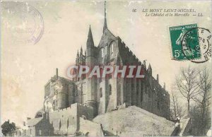 Old Postcard Mont Saint Michel Le Chatelet and the Wonder