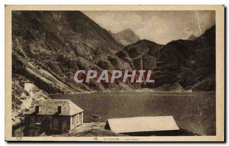 Old Postcard Luchon Lake Oo