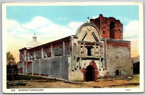 Vtg Arizona Mission Tumacacori Church National Monument 1920s View Postcard