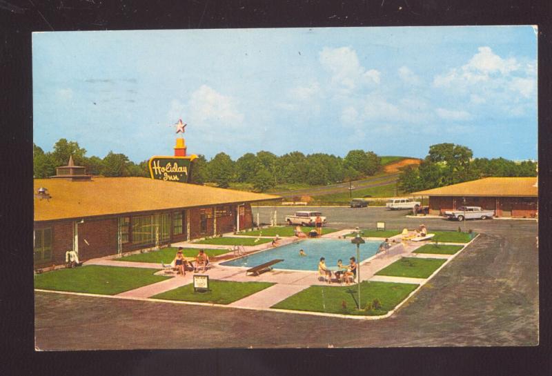 OZARK ALABAMA HOLIDAY INN MOTEL SWIMMING POOL VINTAGE POSTCARD