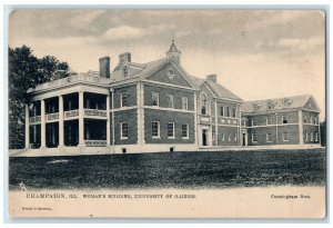 c1905 Woman's Building University Champaign Illinois Raphael Tuck Sons Postcard