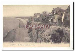 Old Postcard Onival Beach and cliffs