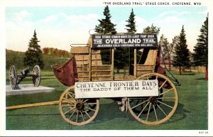 Wyoming Cheyenne The Overland Trail Stage Coach Cheyenne Frontier Days Curteich