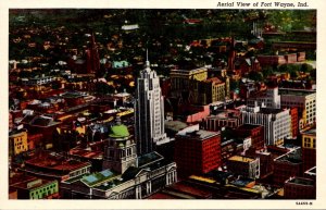 Indiana Fort Wayne Aerial View Curteich