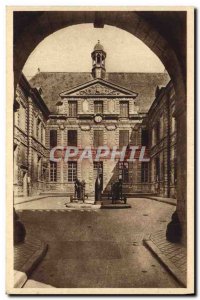 Old Postcard Verdun Court D & # 39Honneur From & # 39Hotel Town