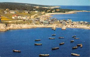 Cape Breton Nova Scotia Canada Neils Harbour Birdseye View Postcard K95481