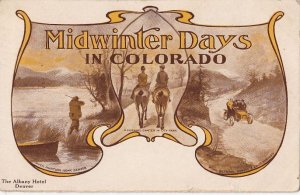 Postcard Midwinter Days in Colorado CO 1910