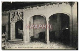 Postcard Old Chateaux Du Calvados Fontaine Henry Hallway