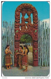 Maori girls, Whakarewarewa , New Zealand, 40-60s