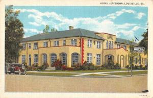 Louisville Georgia Hotel Jefferson Vintage Postcard JA4742723