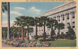 California San Bernardino County Court House Curteich