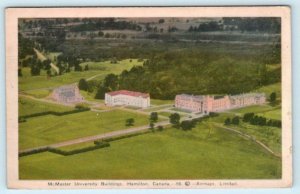 HAMILTON, Ontario Canada ~ Aerial View McMASTER UNIVERSITY  Postcard