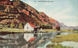 ECHO UTAH-CABIN AT THE OLD MILL PON~1910s POSTCARD