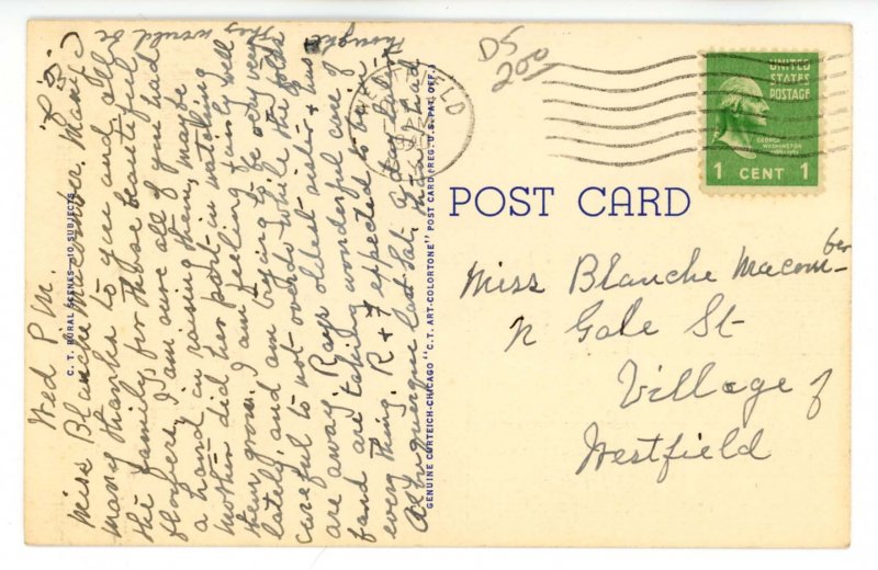 NY - Westfield. Greetings!