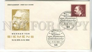 447929 GERMANY 1966 year FDC Werner von Siemens