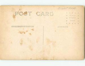 Pre-1918 Faded rppc TWO COWBOYS ON HORSES Marked As State Of MT t2353