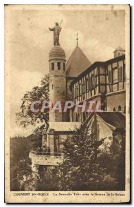 Postcard Old Convent Sainte Odile New Tower with the Statue of St.