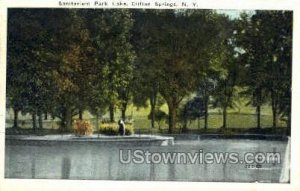 Sanitarium Park Lake in Clifton Springs, New York