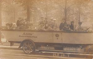 Berlin Germany passengers Elite Rundfahrten real photo pc Y13621