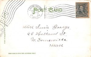 Rustic Bridge  Fitchburg, Massachusetts Postcard