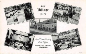 Colorado Springs Colorado The Village Inn Vintage Postcard AA36677