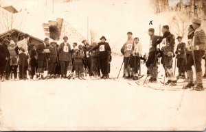 Skiing Skiers Ready For Race Photo-Suisse Grindelwald Real Photo