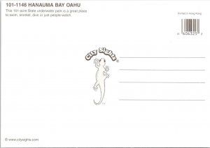 2~4X6 Postcards Oahu, HI Hawaii HANAUMA BAY Aerial View & BEACH~UNDERWATER PARK