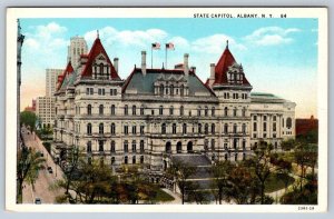 State Capitol, Albany, New York, Vintage Curt Teich Postcard