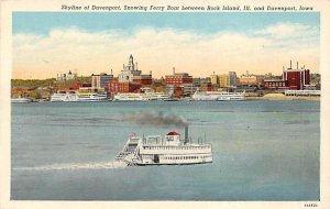 Skyline Ferry Boat Davenport, Iowa  