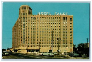 c1960 Hotel Faust East State St. Facilities Rockford Illinois Vintage Postcard