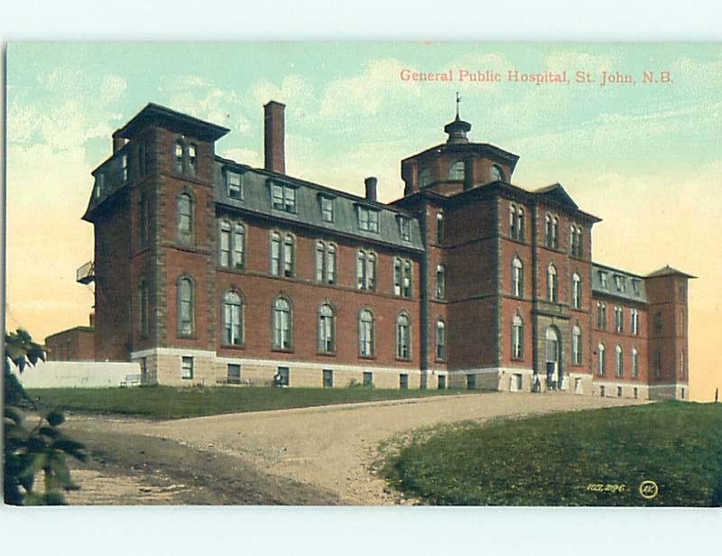 Unused Divided Back HOSPITAL SCENE St. John NB J9841