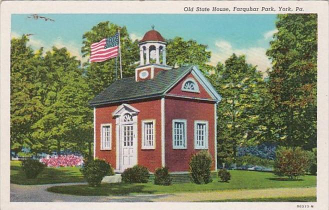 Pennsylvania York Old State House Farquhar Park Curteich