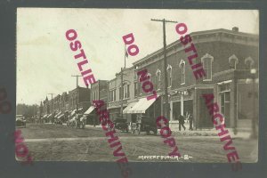 Parkersburg IOWA RPPC 1924 MAIN STREET nr Aplington Ackley Cedar Falls Allison