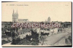 Old Postcard Angers Vue Prize Du Chateau