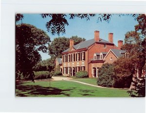 Postcard Woodlawn Mansion, Mount Vernon, Virginia