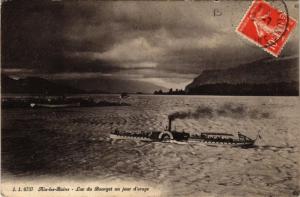 CPA AIX-les-BAINS Lac du BOURGET un jour d'orage (681901)