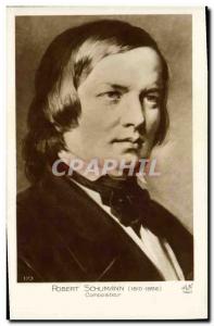 Old Postcard Composer Robert Schumann