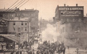 Bridgeport CT Fire Department Connecticut Postcard