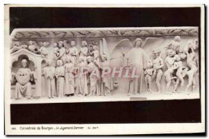 Old Postcard Bourges The Last Judgment