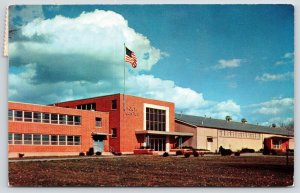 Columbus Ohio~State Fair Grounds Youth Center~US Flag Flies~1961 Postcard