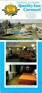 Quality Inn Carousel Dothan Alabama Vintage Postcard Panoramic View Card