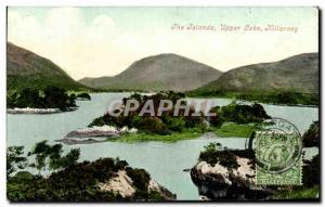 Old Postcard The Islands Upper Lake Killarney