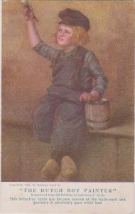 LP48  Dutch Boy Painter, advertising Paint  postcard,