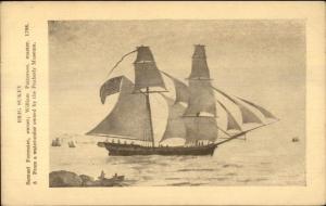 Essex Institute Tall Schooner Ship Series c1920s-30s Postcard #6 BRIG SUKEY