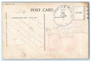 c1910's Couple Kissing An Interruption Romance Posted Antique Postcard 