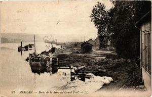 CPA MEULAN Bords de la Seine au Grand Pont (617937)