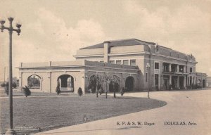 Douglas Arizona Train Station Vintage Postcard AA37994