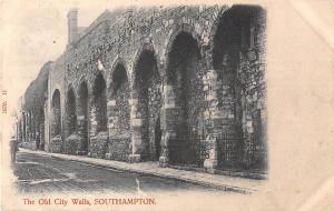 uk17744 old city wall southampton real photo uk