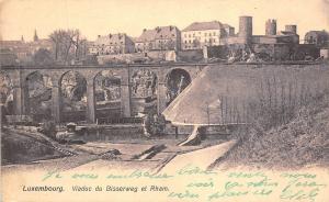 B93153 luxembourg viaduc du bisserweg et rham