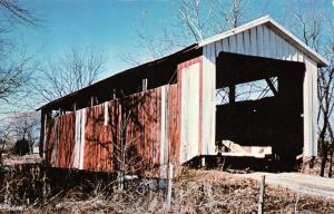 OH, Ohio   JAN BRIGHT COVERED BRIDGE~POPLAR CREEK   Fairfield County    Postcard